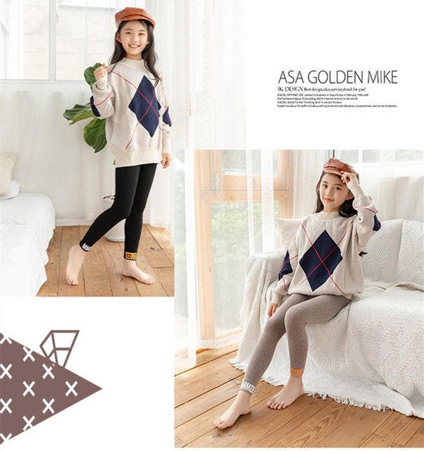 Dziewczęce legginsy w stylu koreańskim z cienkim odcinkiem – delikatne spodnie dziecięce z czesanej bawełny na wiosnę i jesień - Wianko - 11