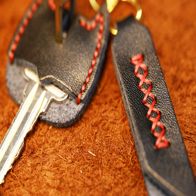 Brelok skórzany futerał na klucze w kształcie nietoperza, handmade, dla mężczyzn, EASYANT - Wianko - 6