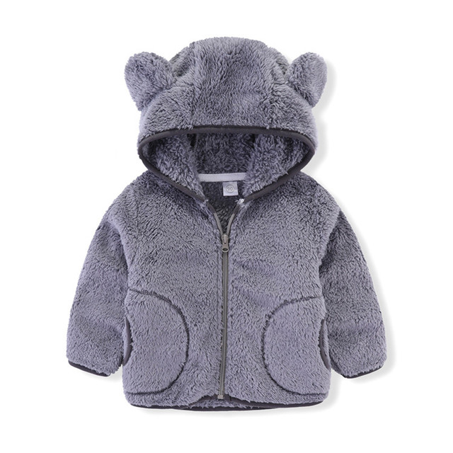 Dziecięca flanelowa kurtka z kapturem zimowa ocieplana, dla dziewczyn i chłopców - Wianko - 15