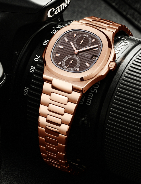 Męski zegarek cyfrowy DIDUN marki Top biznesowy wojskowy kwarcowy chronograf ze stalowym paskiem - Wianko - 9