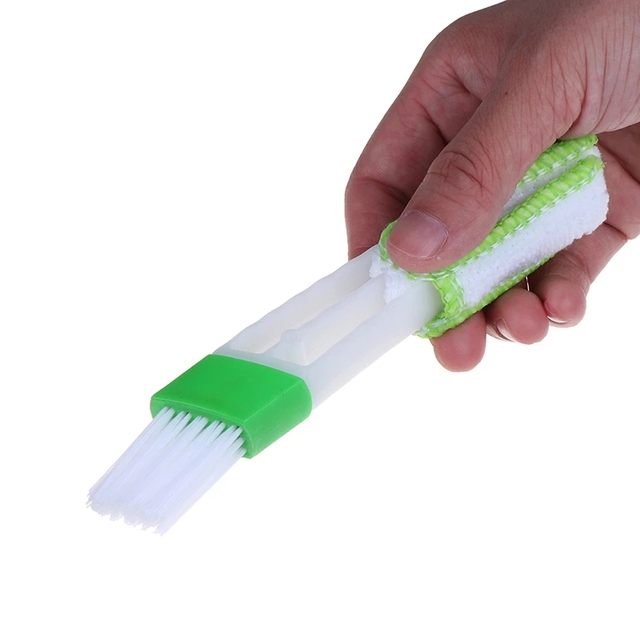 Praktyczna szczotka do czyszczenia okien z mikrofibry Blind Blade ściereczka do klimatyzatorów z zmywalnym weneckim miotełka Cleaner - Wianko - 10
