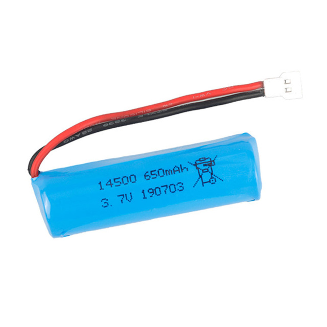 Bateria LiPo 3.7 V 650 mAh 14500 do pilota, łodzi, helikoptera, samochodu, cysterny - akcesoria do zabawek (1S) - Wianko - 3