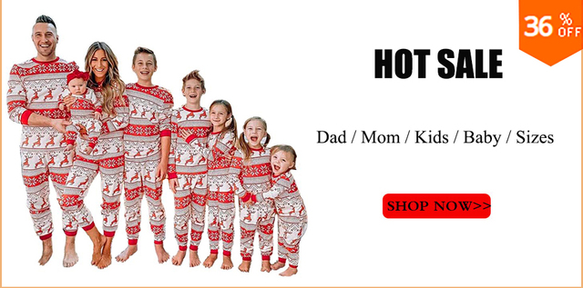 Rodzinne pasujące stroje na Boże Narodzenie: Koszulka z nadrukiem jelenia i pasiaste spodnie - 2 sztuki dla dorosłych (mężczyzna i kobieta) oraz dziecka - Wianko - 2