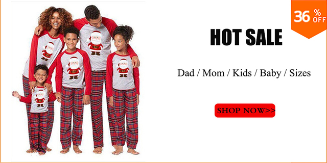 Rodzinne pasujące stroje na Boże Narodzenie: Koszulka z nadrukiem jelenia i pasiaste spodnie - 2 sztuki dla dorosłych (mężczyzna i kobieta) oraz dziecka - Wianko - 4