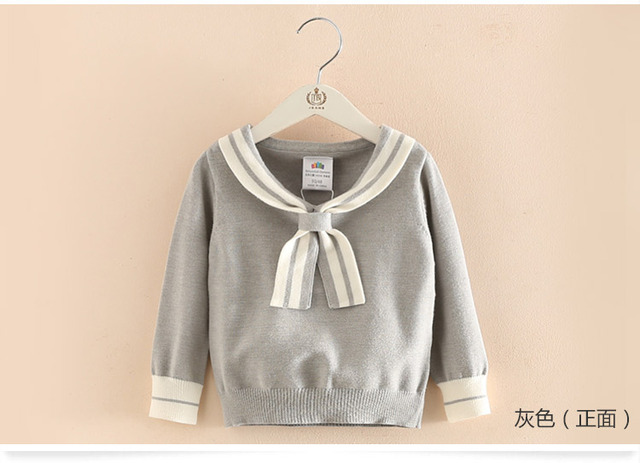 Sweter dla dzieci bawełniany styl Preppy uczeń – 2021 kolekcja jesień/zima (2-12 lat) - Wianko - 7