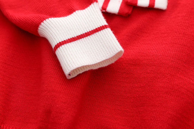 Sweter dla dzieci bawełniany styl Preppy uczeń – 2021 kolekcja jesień/zima (2-12 lat) - Wianko - 11