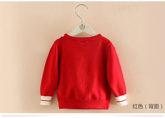 Sweter dla dzieci bawełniany styl Preppy uczeń – 2021 kolekcja jesień/zima (2-12 lat) - Wianko - 6
