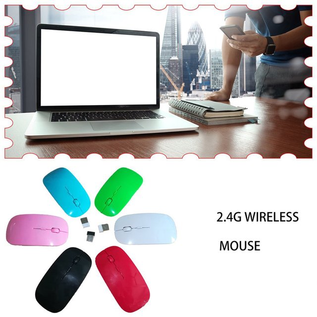 Bezprzewodowa mysz komputerowa 1600 DPI optyczna z regulacją DPI na PC Laptop USB+odb.2.4G.getWritableDatabase() - Wianko - 4