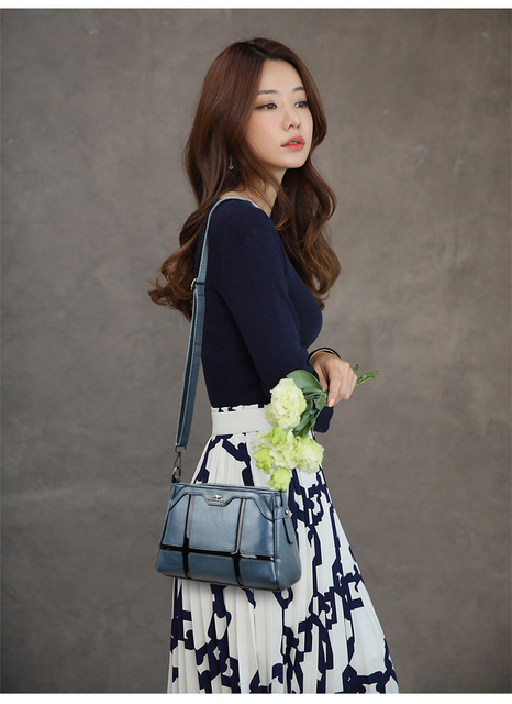 Nowa torba na ramię w koreańskim stylu - prosty, klasyczny design, sto mały model - Wianko - 12