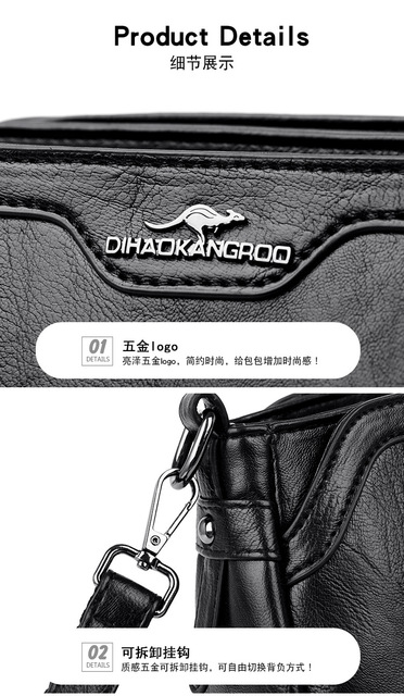 Nowa torba na ramię w koreańskim stylu - prosty, klasyczny design, sto mały model - Wianko - 22