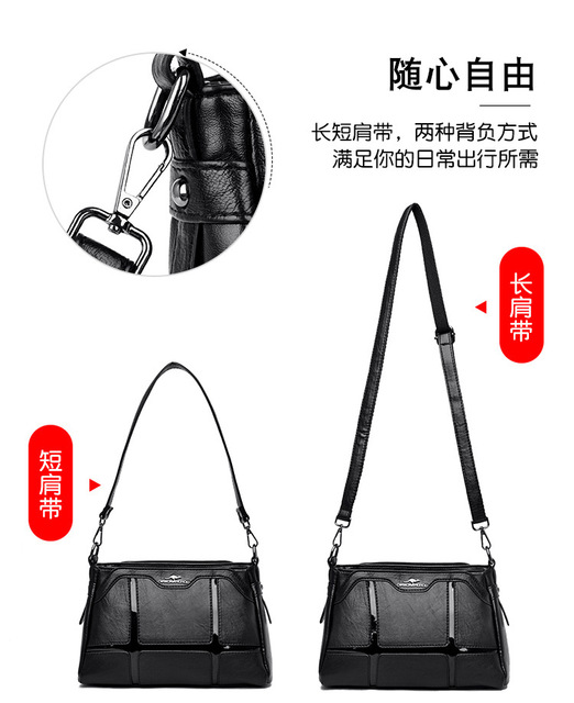 Nowa torba na ramię w koreańskim stylu - prosty, klasyczny design, sto mały model - Wianko - 5