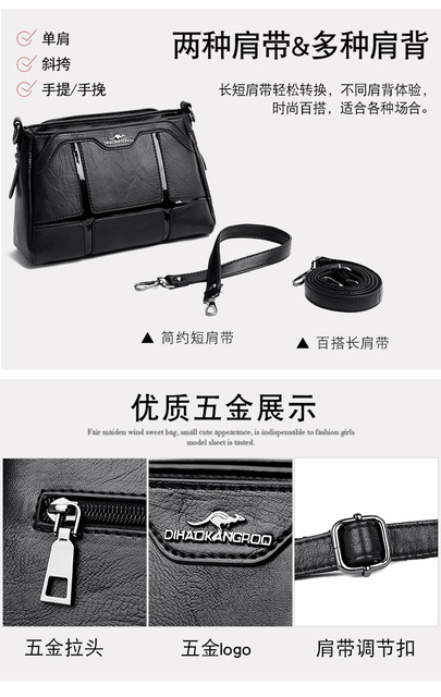 Nowa torba na ramię w koreańskim stylu - prosty, klasyczny design, sto mały model - Wianko - 6