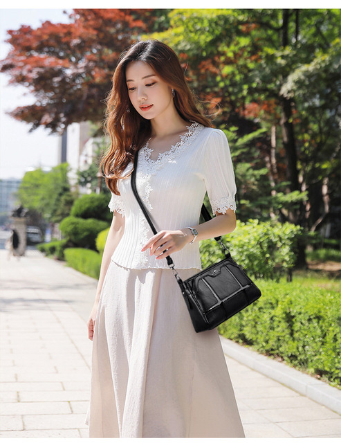 Nowa torba na ramię w koreańskim stylu - prosty, klasyczny design, sto mały model - Wianko - 11