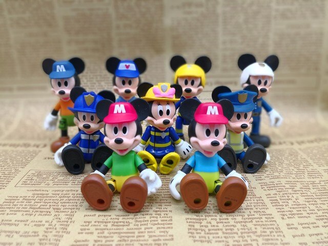 Figurki ruchome Mickey, Minnie, Donald, Daisy, Goofy - zabawki dla dzieci - Wianko - 4