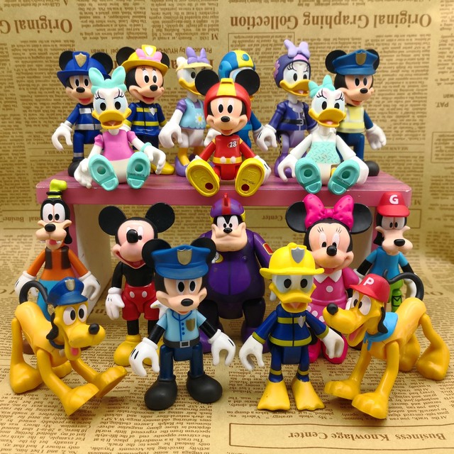 Figurki ruchome Mickey, Minnie, Donald, Daisy, Goofy - zabawki dla dzieci - Wianko - 1