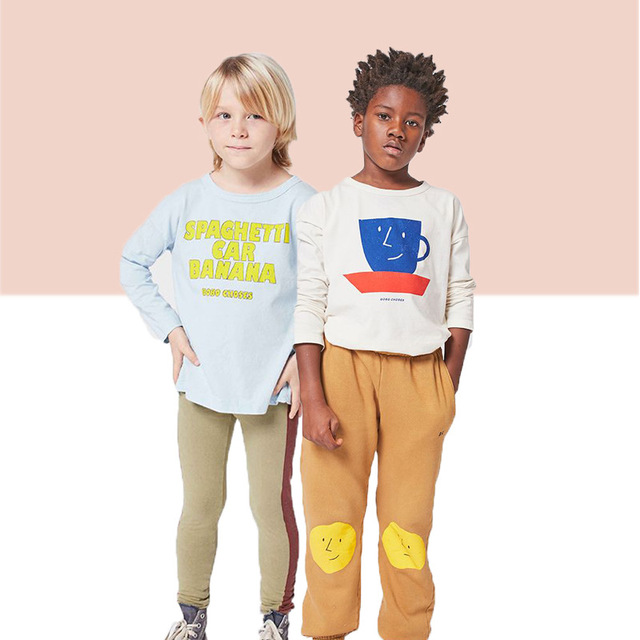 Dziecięce koszulki z długim rękawem BC z nadrukami kreskówkowymi - jesień/zima 2021 - Wianko - 5