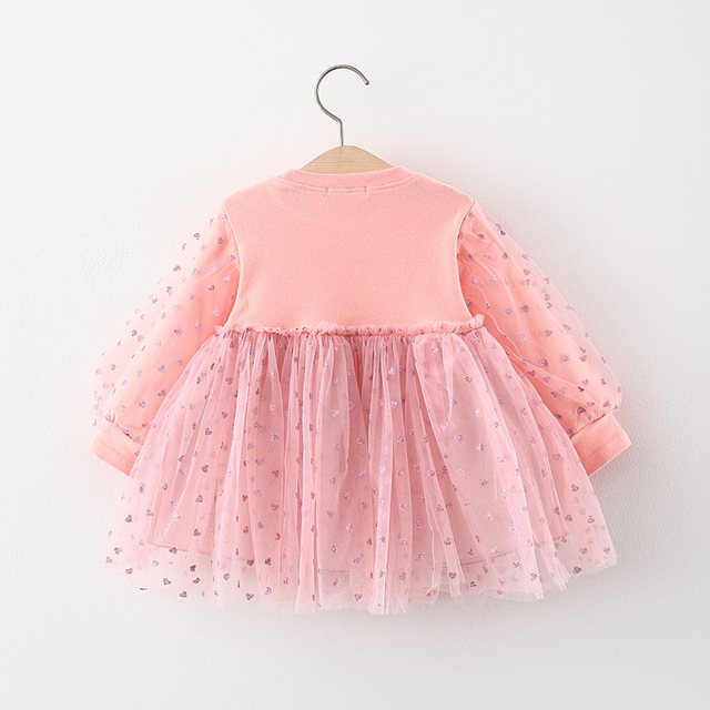 Sukienka jesienno-bawełniana dla niemowląt i dzieci - piękne, modne, dla małych księżniczek - Wianko - 4