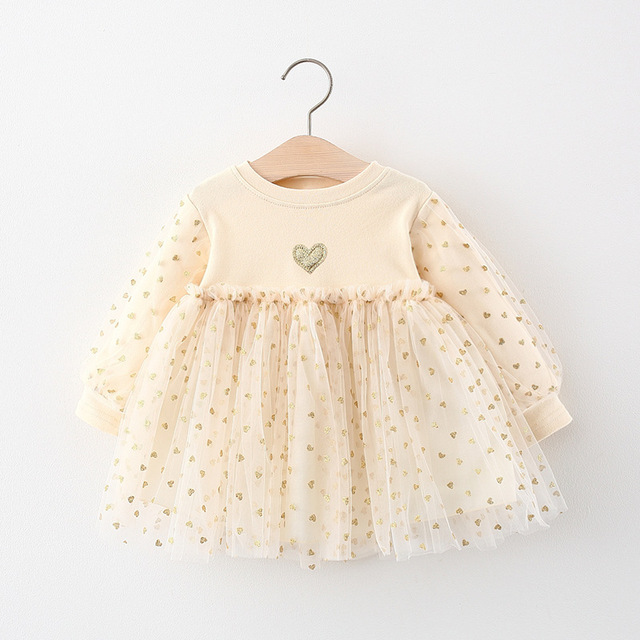 Sukienka jesienno-bawełniana dla niemowląt i dzieci - piękne, modne, dla małych księżniczek - Wianko - 3