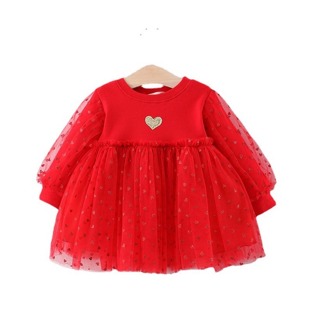 Sukienka jesienno-bawełniana dla niemowląt i dzieci - piękne, modne, dla małych księżniczek - Wianko - 5