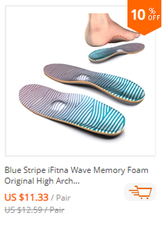 Oryginalne szare wkładki orthotic memory gąbka iFitna do butów wspierające łuki stóp dla mężczyzn i kobiet z płaskostopiem - Wianko - 38