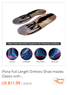 Oryginalne szare wkładki orthotic memory gąbka iFitna do butów wspierające łuki stóp dla mężczyzn i kobiet z płaskostopiem - Wianko - 117
