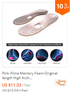Oryginalne szare wkładki orthotic memory gąbka iFitna do butów wspierające łuki stóp dla mężczyzn i kobiet z płaskostopiem - Wianko - 44