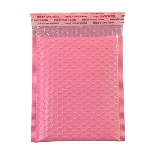 Koperty torby Pink Bubble Mailer 100 sztuk/partia wyściełane perlmozaiką samoklejące prezent obecna dla książek i czasopism - Wianko - 8