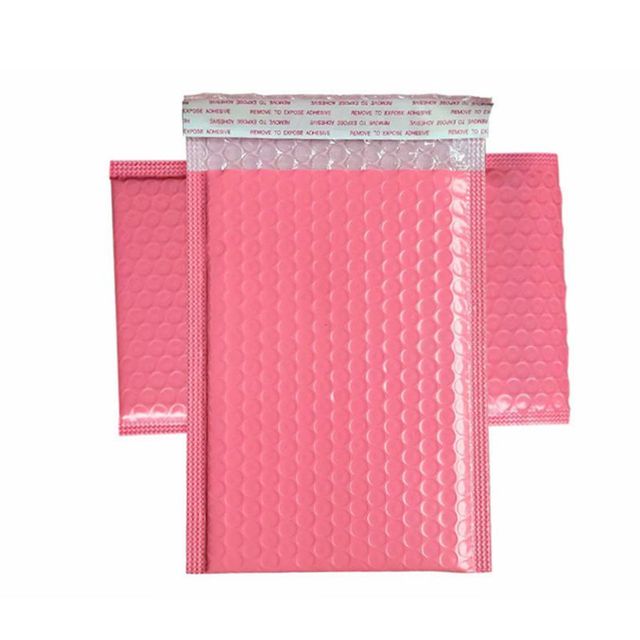 Koperty torby Pink Bubble Mailer 100 sztuk/partia wyściełane perlmozaiką samoklejące prezent obecna dla książek i czasopism - Wianko - 6
