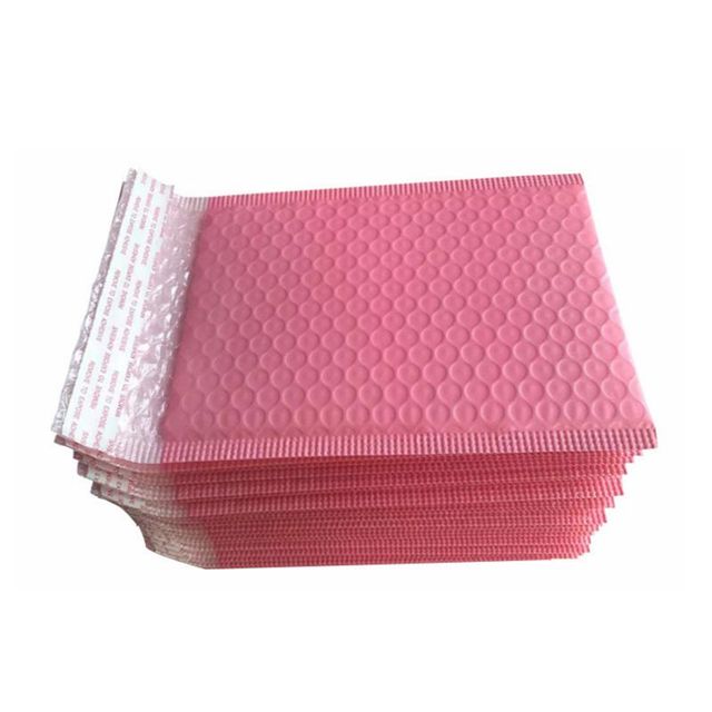 Koperty torby Pink Bubble Mailer 100 sztuk/partia wyściełane perlmozaiką samoklejące prezent obecna dla książek i czasopism - Wianko - 5