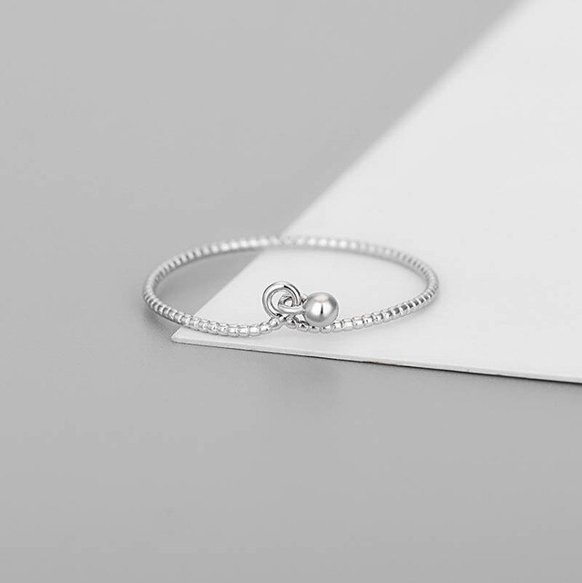 Pierścień serce 925 Sterling Silver - 2021, cienki, prosty, słodki, kobiecy, koreański styl - Wianko - 35
