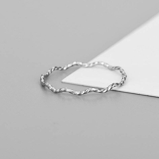 Pierścień serce 925 Sterling Silver - 2021, cienki, prosty, słodki, kobiecy, koreański styl - Wianko - 21