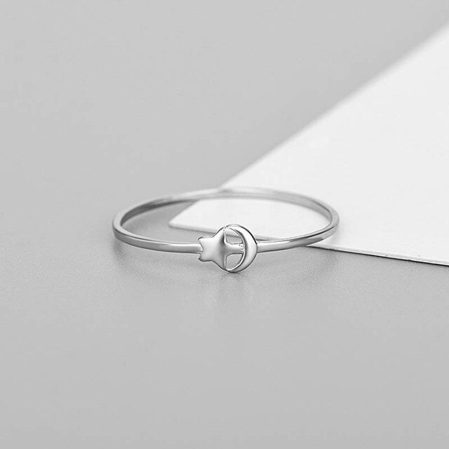 Pierścień serce 925 Sterling Silver - 2021, cienki, prosty, słodki, kobiecy, koreański styl - Wianko - 27
