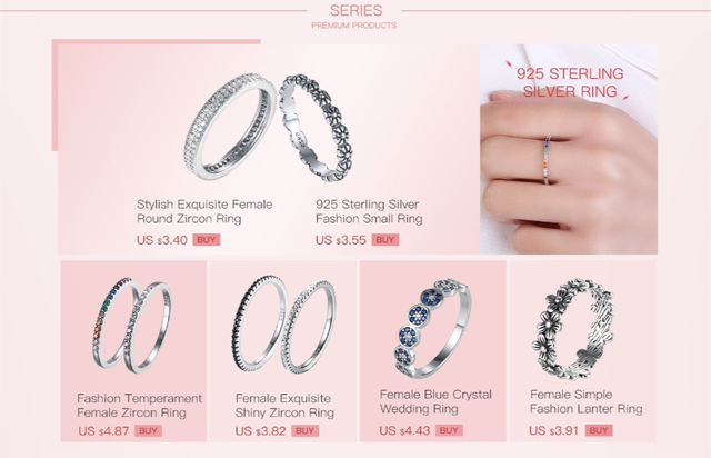 Pierścień serce 925 Sterling Silver - 2021, cienki, prosty, słodki, kobiecy, koreański styl - Wianko - 1