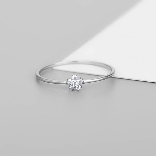 Pierścień serce 925 Sterling Silver - 2021, cienki, prosty, słodki, kobiecy, koreański styl - Wianko - 29