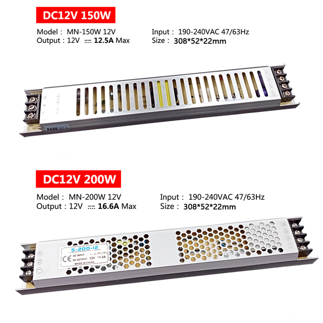 Ultra cienki transformator LED zasilający AC DC 220V do 12V/24V - 110V konwerter oświetleniowy - Wianko - 3
