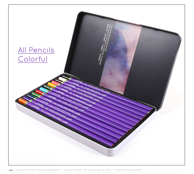 Zestaw 12 pastelowych ołówków Superior do kolorowania i rysowania w drewnianej obudowie - Wianko - 6