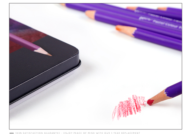 Zestaw 12 pastelowych ołówków Superior do kolorowania i rysowania w drewnianej obudowie - Wianko - 9