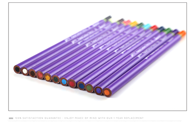 Zestaw 12 pastelowych ołówków Superior do kolorowania i rysowania w drewnianej obudowie - Wianko - 7