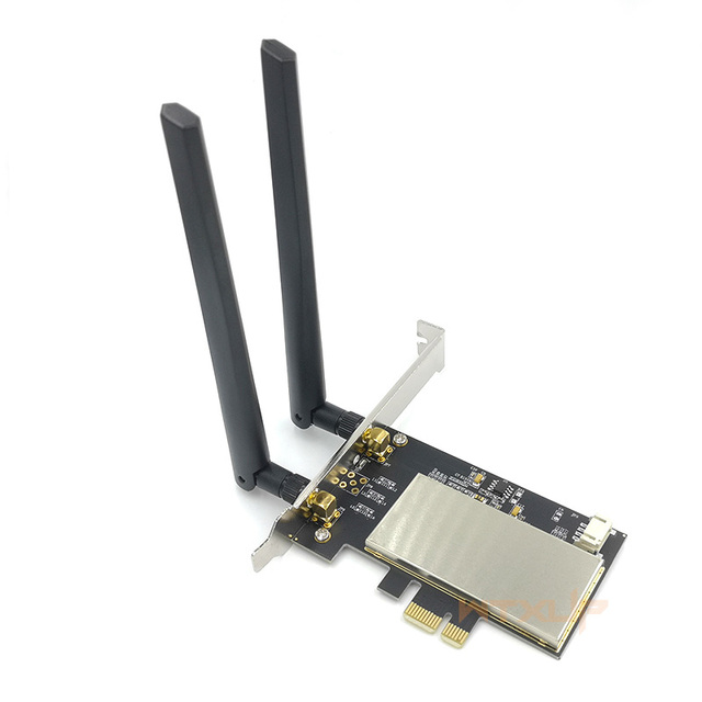 Adapter M.2 WiFi M2 NGFF klucz A E do PCI Express PCIE Bluetooth na komputer stacjonarny - karta sieciowa PCI-E AX210 9260 8260 - Wianko - 4