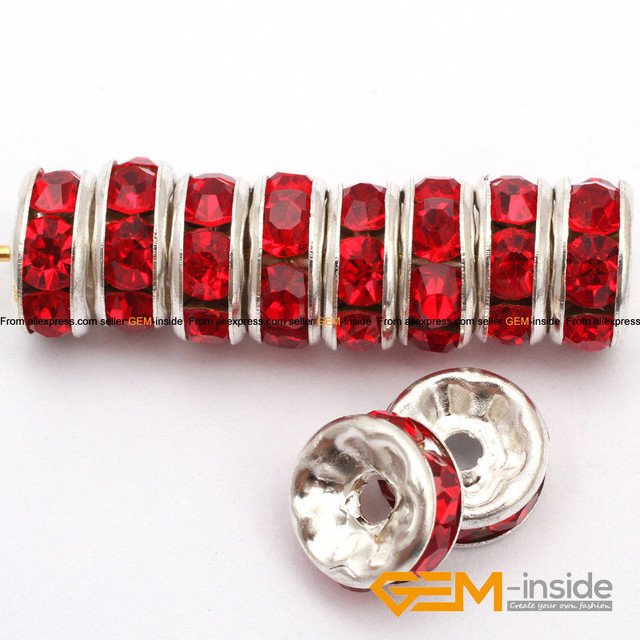 Koraliki do tworzenia biżuterii: 100 sztuk 8 mm kryształowych koralików Rondelle Rhinestone - Wianko - 15