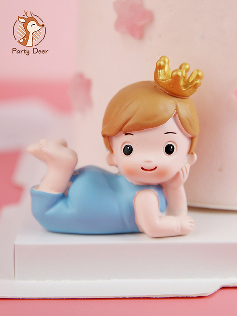 Balon gwiazda książę/chłopiec/księżniczka/dziewczyna - dekoracja tortu urodzinowego różowe prezenty dla dzieci - Wianko - 5