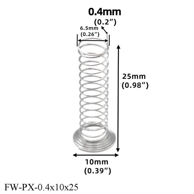 Precyzyjna metalowa płytka drukowana FINEWE Connector do elektronicznego drutu sprężynowego, 0.4mm/0.5mm, ø 13mm - Wianko - 15