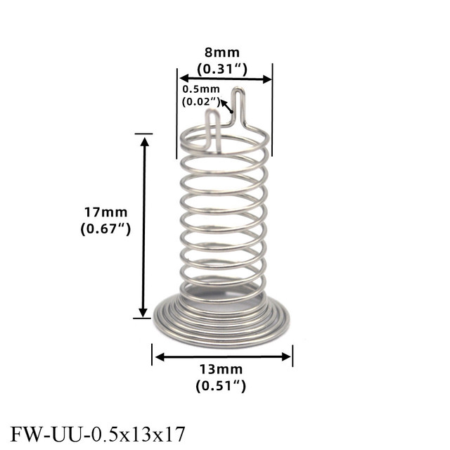 Precyzyjna metalowa płytka drukowana FINEWE Connector do elektronicznego drutu sprężynowego, 0.4mm/0.5mm, ø 13mm - Wianko - 10