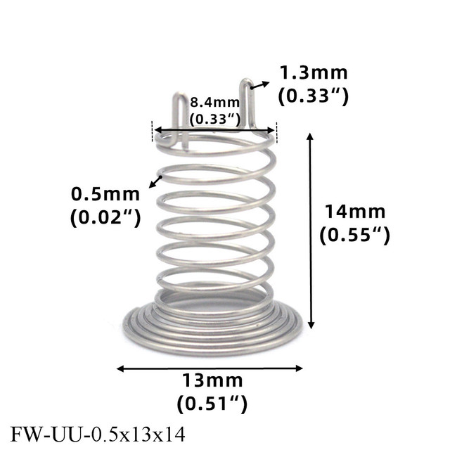 Precyzyjna metalowa płytka drukowana FINEWE Connector do elektronicznego drutu sprężynowego, 0.4mm/0.5mm, ø 13mm - Wianko - 9