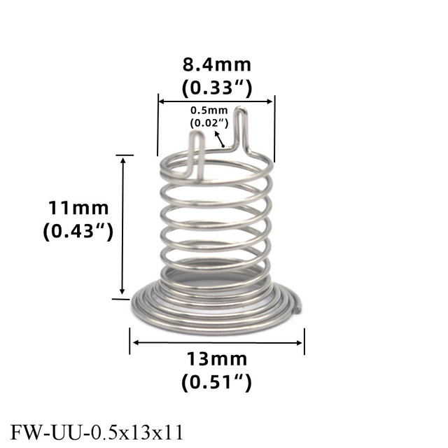 Precyzyjna metalowa płytka drukowana FINEWE Connector do elektronicznego drutu sprężynowego, 0.4mm/0.5mm, ø 13mm - Wianko - 8