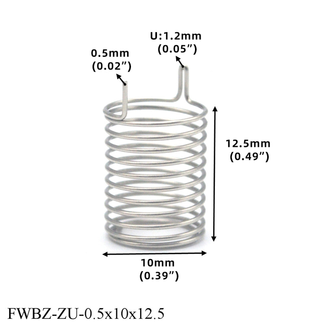 Precyzyjna metalowa płytka drukowana FINEWE Connector do elektronicznego drutu sprężynowego, 0.4mm/0.5mm, ø 13mm - Wianko - 5