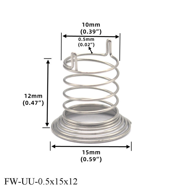 Precyzyjna metalowa płytka drukowana FINEWE Connector do elektronicznego drutu sprężynowego, 0.4mm/0.5mm, ø 13mm - Wianko - 11