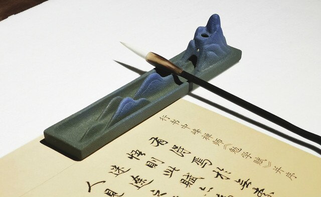 Tusz do chińskiego malarstwa - ceramika, tradycyjna kaligrafia, naciśnięcie papieru - Wianko - 7