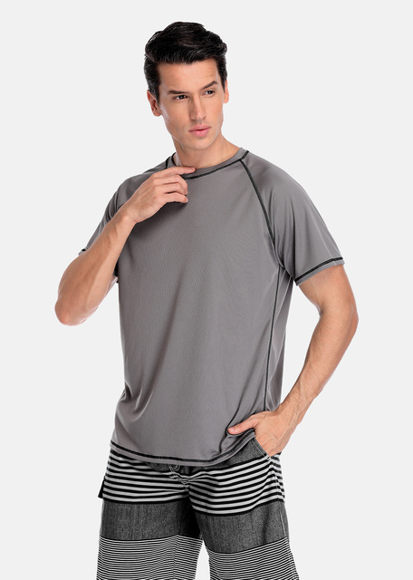 Męska koszulka Rashguard Attracko Dry-Fit ochrona UV 50+ do nurkowania i surfowania - Wianko - 8