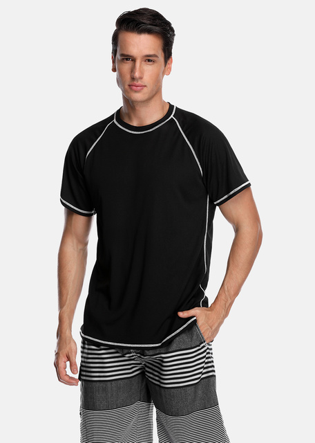 Męska koszulka Rashguard Attracko Dry-Fit ochrona UV 50+ do nurkowania i surfowania - Wianko - 2